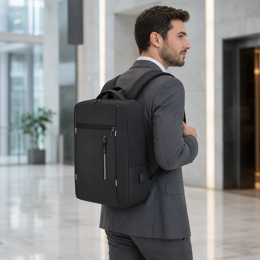 Unisex Business-Rucksack für Damen & Herren, wasserdicht, mit durchdachter Innenorganisation für effizientes Arbeiten.