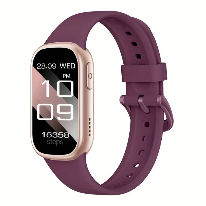 Unisex Smartwatch mit großem Display für klare Anzeige von Benachrichtigungen und Daten.