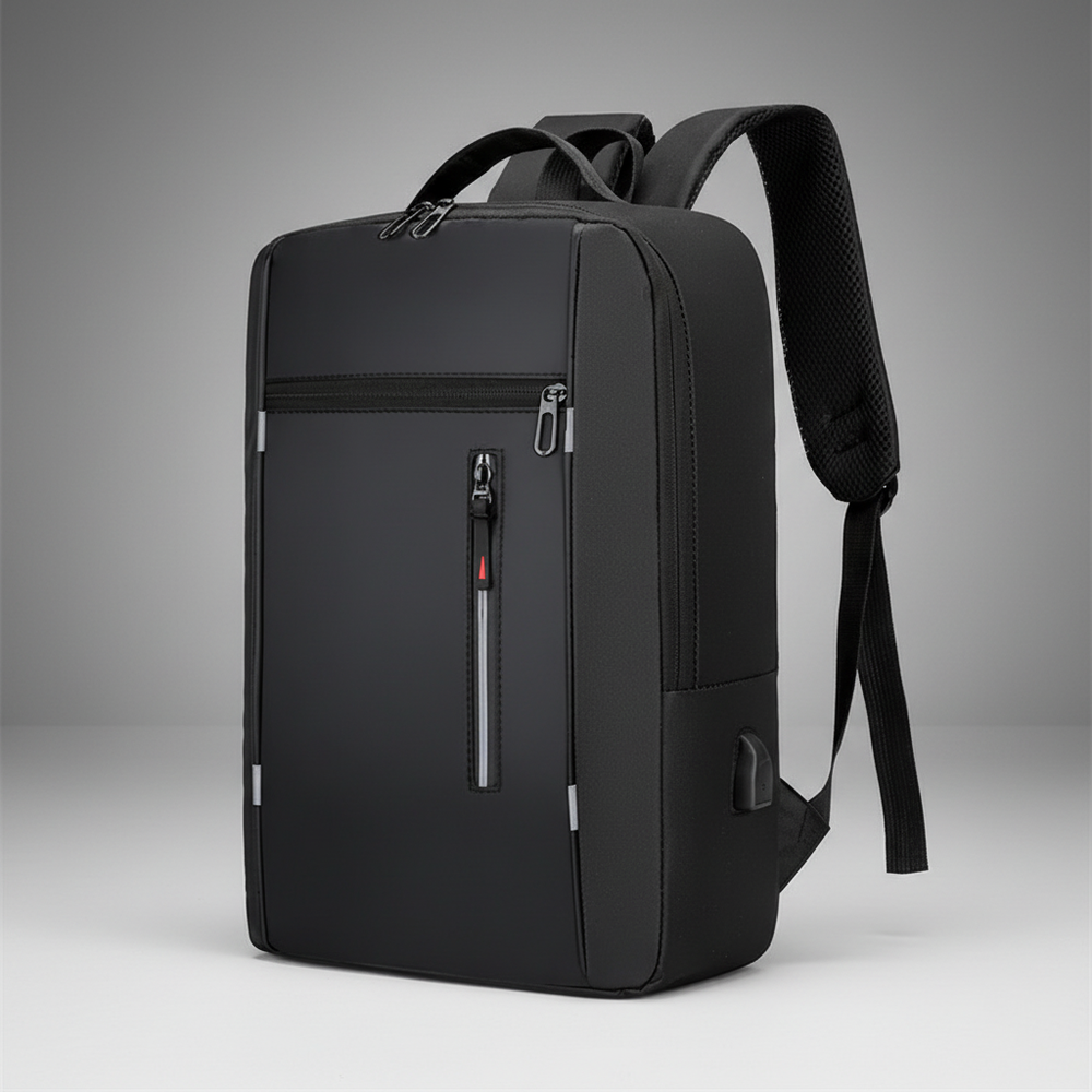 Wasserdichter Laptoprucksack, unisex, mit USB-Ladeanschluss. Ideal für Business & Reise.