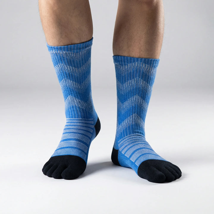 Robuste Herren Zehensocken, thermisch und stark gepolstert für anspruchsvollen Outdoor-Sport im Winter.