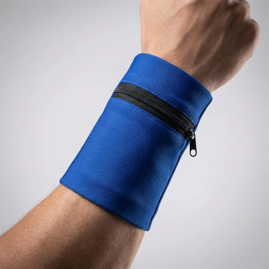 Praktische Unisex-Armbandtasche mit Reißverschluss für Outdoor-Aktivitäten & Radfahren.