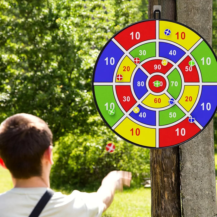 Unisex Klettverschluss-Zielscheibe, faltbares Wurfspiel für drinnen & draußen. Spaß für die ganze Familie & Freunde.