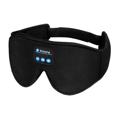 Komfortable Bluetooth-Schlafmaske mit integrierten Kopfhörern; perfekt für Reisen, Wellness & entspannte Nächte.