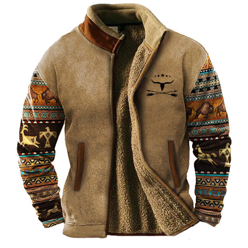 Warme, weiche Herren Fleecejacke, ideal als leichte Übergangsjacke für Alltag und Outdoor-Aktivitäten.