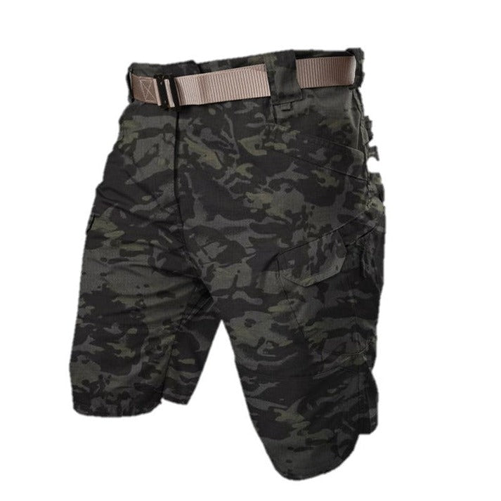 Verschiedene Farben der Herren Cargo Shorts: Beige, Grau, Grün. Stilvolle Sommershorts in Übergröße erhältlich.