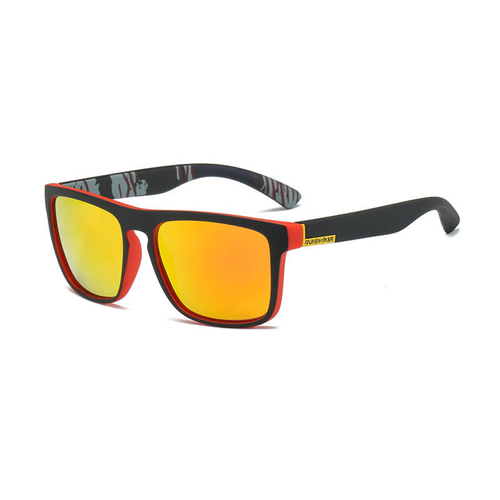 Robuste polarisierte Outdoor-Sonnenbrille für Sport, Angeln und Radfahren, UV400 Schutz, unisex, quadratisch.