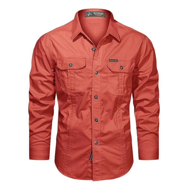 Vielseitiges Herren Langarm Hemd, perfekt als Outdoor-, Freizeit- oder Reise-Hemd, robust & praktisch.
