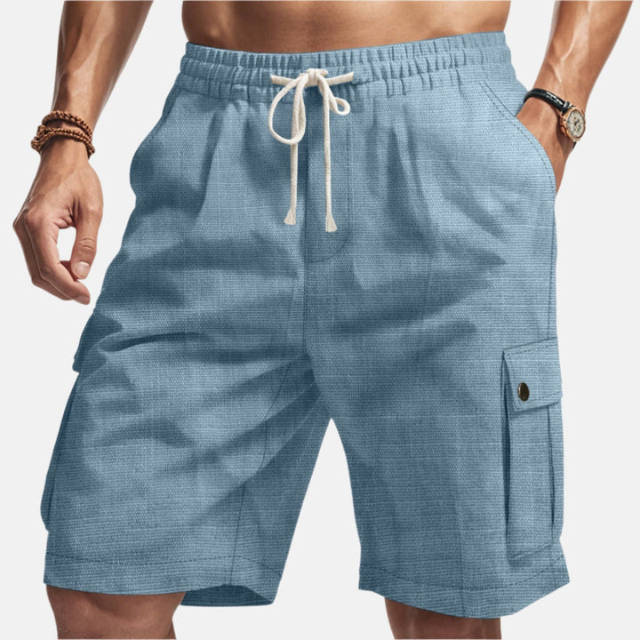 Leichte Herren Strandshorts, perfekt für entspannte Sommertage, Freizeit und Sport am Strand oder im Urlaub.