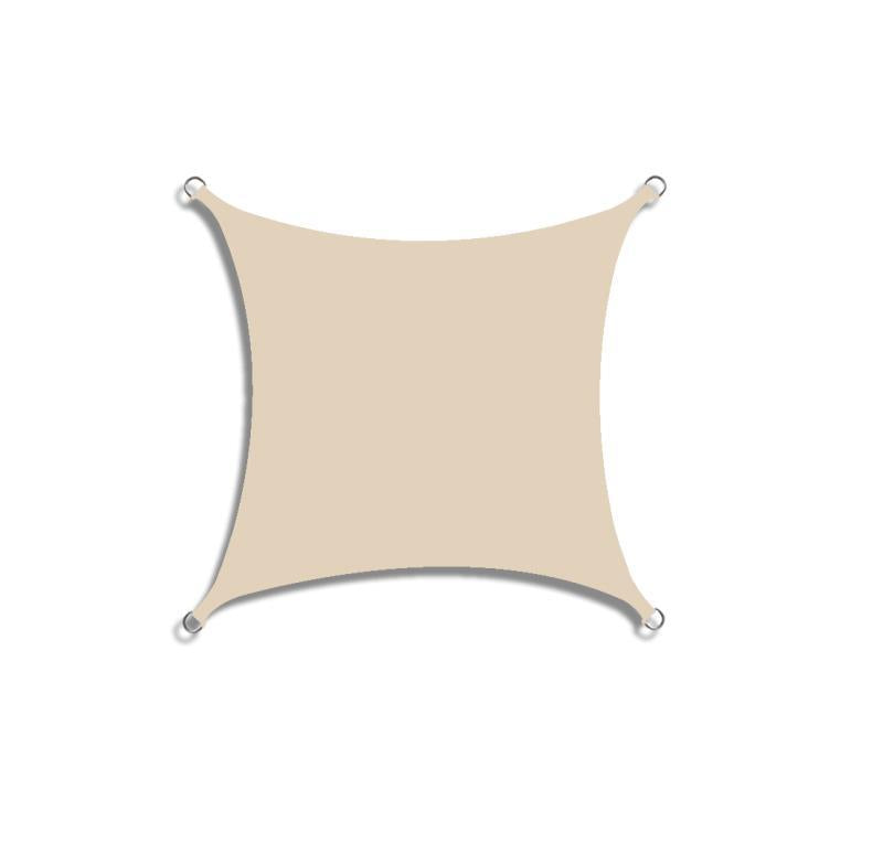 Stabiles rechteckiges Sonnensegel aus Polyester; idealer Sonnenschutz für Balkon, Terrasse & Garten.