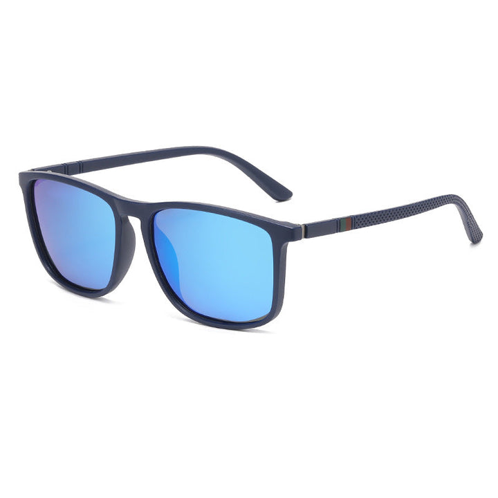 Hochwertige, polarisierte Rechteck-Sonnenbrille mit 100% UV400 Schutz. Reduziert Blendung, schützt Ihre Augen.