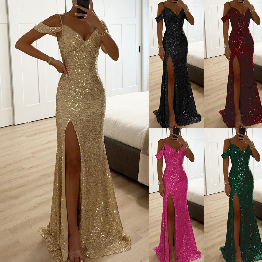 Elegantes Damen Abendkleid Cocolli figurbetont mit langem Schlitz, perfekt für Gala und besondere Anlässe.