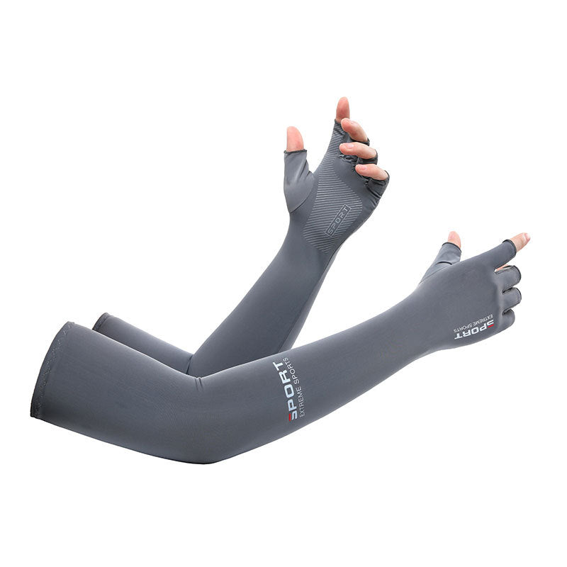 Praktische Icesilk Armstulpen, unisex, mit Sonnenschutz & kühlendem Effekt für Outdoor-Sport.