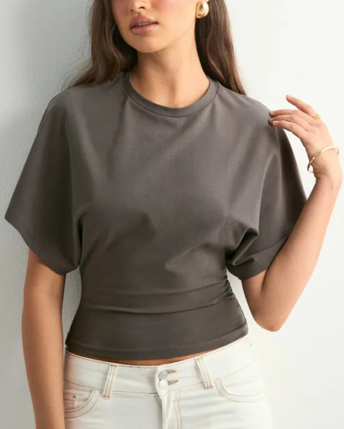 Weiches Damen Langarmshirt mit Rundhals, lockerer Passform, bietet maximalen Komfort für Casual Looks.