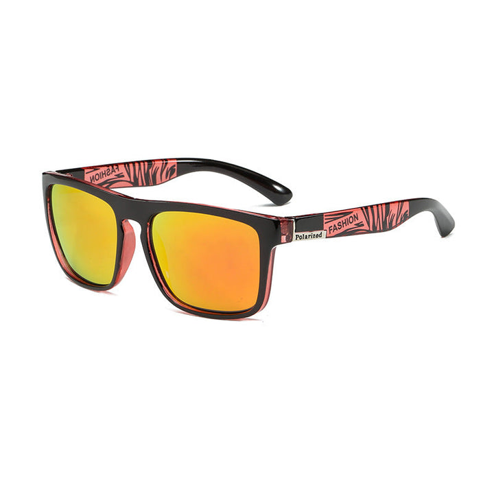 Polarisierte UV400 Sportsonnenbrille unisex, schützt Augen beim Outdoor-Sport, quadratisches Design.