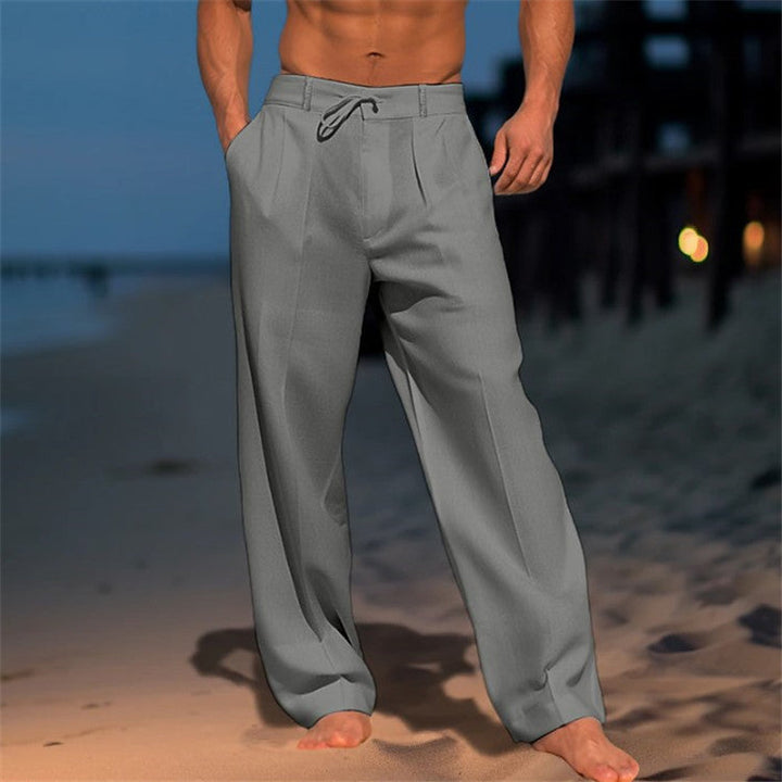 Leichte, atmungsaktive Herren Freizeithose mit elastischem Bund. Ideal für Sommer, bequem & vielseitig.