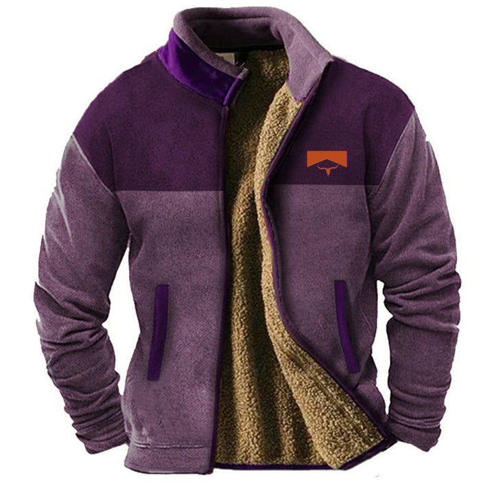 Funktionelle Herren Fleecejacke, weich und atmungsaktiv. Perfekt als Outdoorjacke für Sport & Freizeit.
