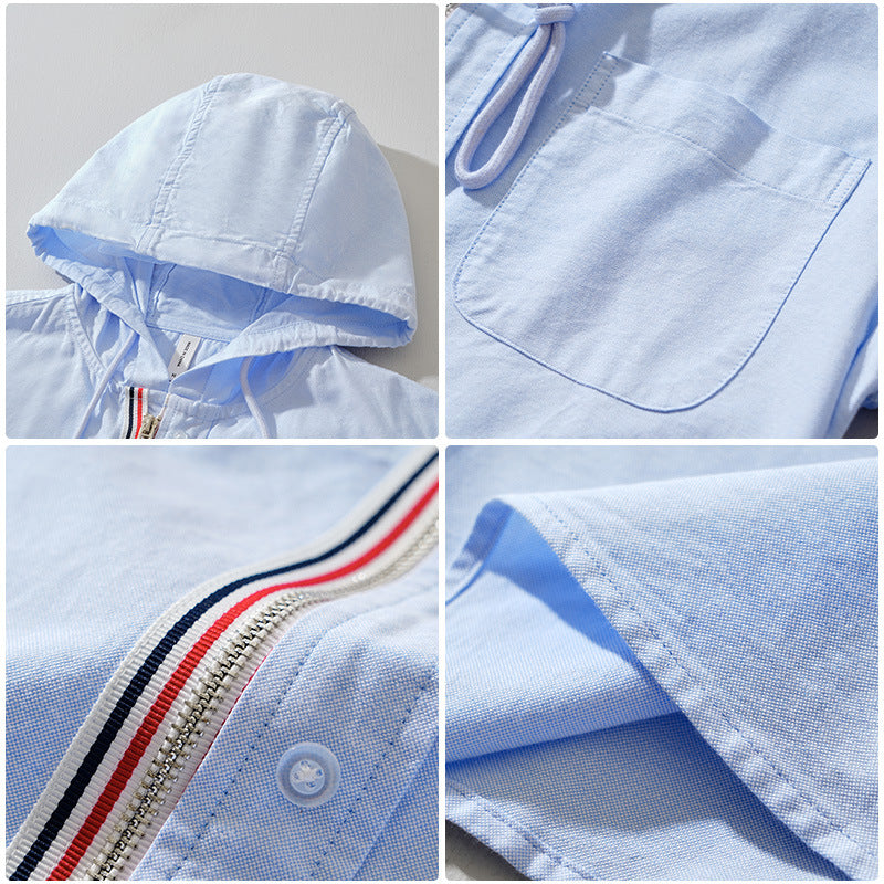 Leichter Herren Kapuzenpullover, sommerlich & atmungsaktiv, mit lockerer Passform. Perfekt für Freizeit & entspannte Tage.