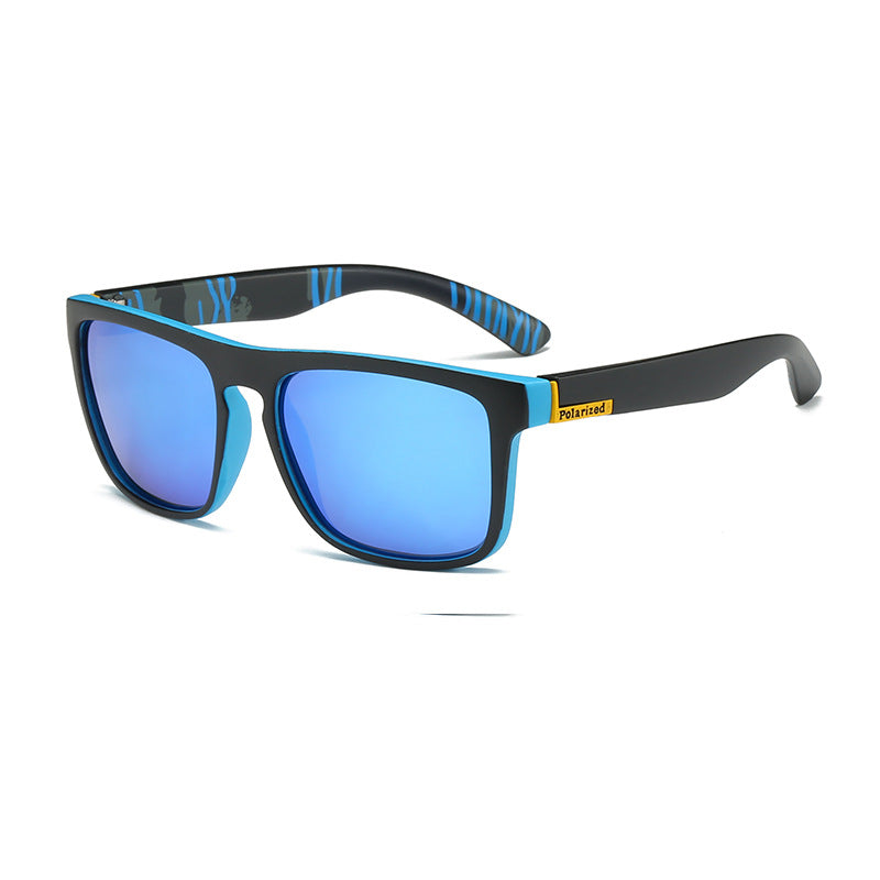 Sportliche polarisierte Sonnenbrille quadratisch, UV400, perfekt für Outdoor-Abenteuer, Radfahren und Angeln.