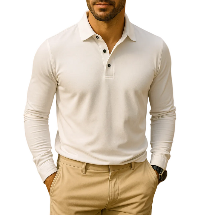 Herren Langarm-Poloshirt, klassisch & bequem. Vielseitig für Freizeit, Business Casual & Alltag. Viele Farben verfügbar.