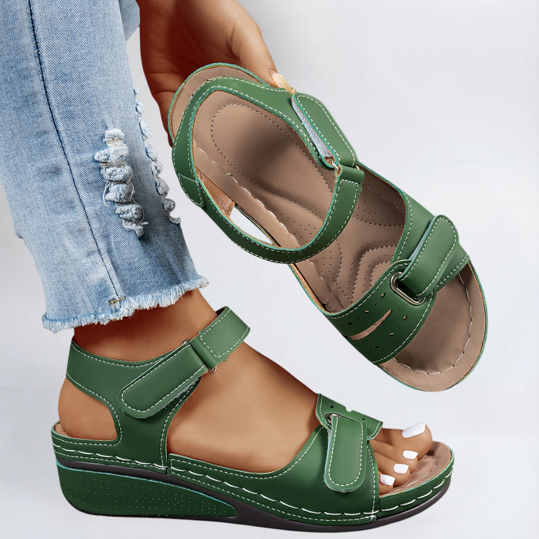 Bequeme Damensandalen mit Dämpfung. Flexibel, schmerzlindernd & ideal als leichte Sommerschuhe. Orthopädisch.