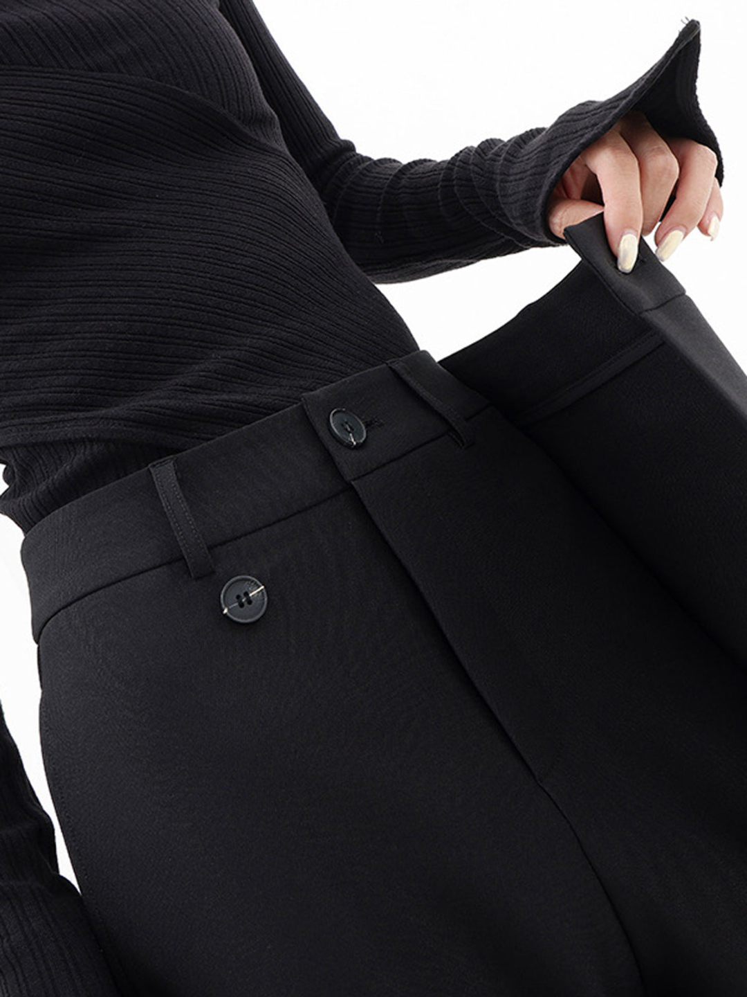 Vielseitige asymmetrische Baggy Damenhose, stylisch & bequem, perfekt für jeden Anlass, Alltag & Freizeit.