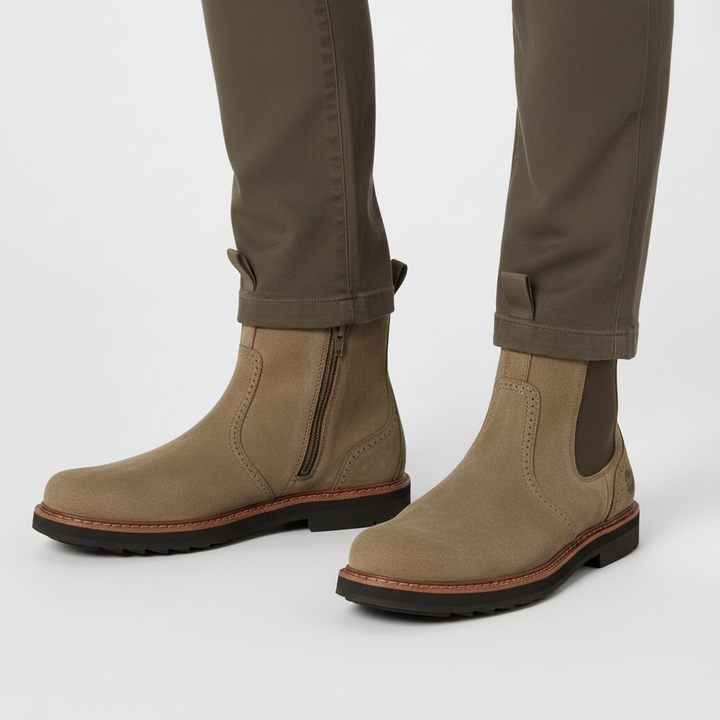 Herren Orthopädische Chelsea Boots mit Fußgewölbestütze, elegant und komfortabel für Herbst & Winter.