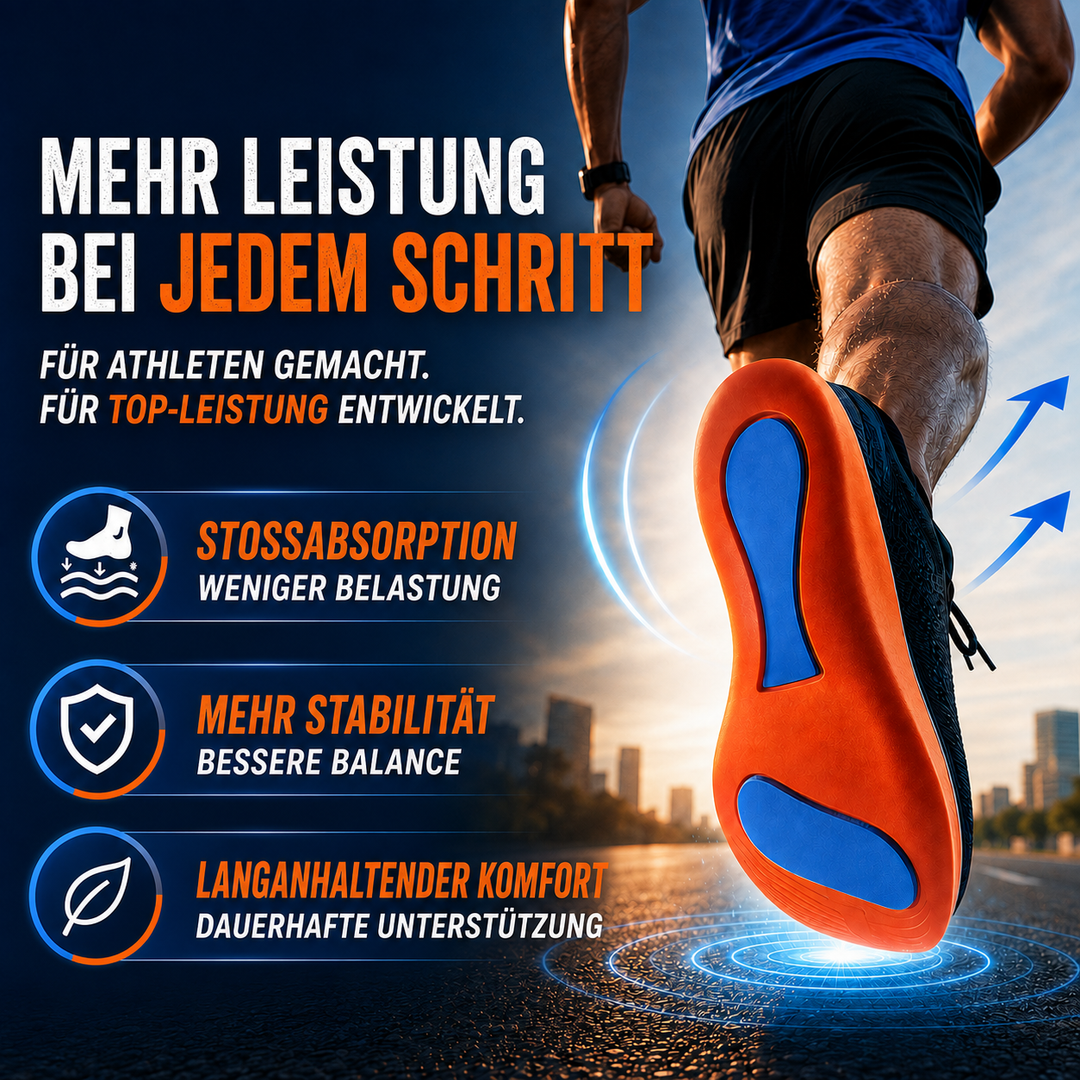 Anatomische Einlagen für Damen/Herren; gegen Fußschmerz; unterstützen Fußgewölbe optimal.