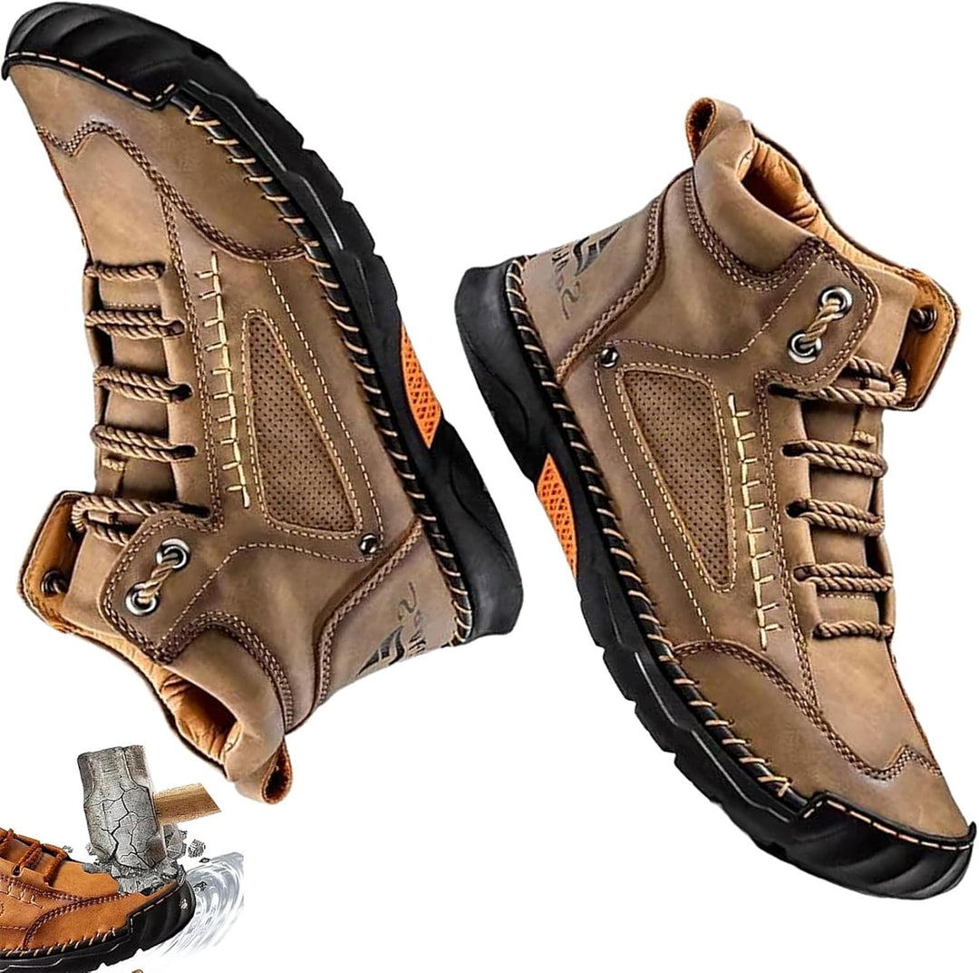 Hochwertige Materialien der orthopädischen Herrenstiefel. Wasserdicht, langlebig für Outdoor, Freizeit & besten Komfort.