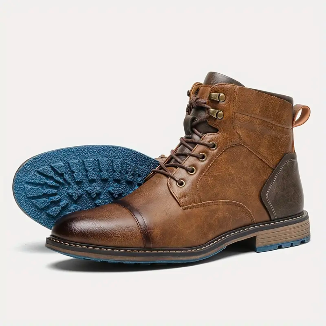 Orthopädische Herren Stiefel mit Fußgewölbestütze & Komfort für gesunde Füße im Alltag.