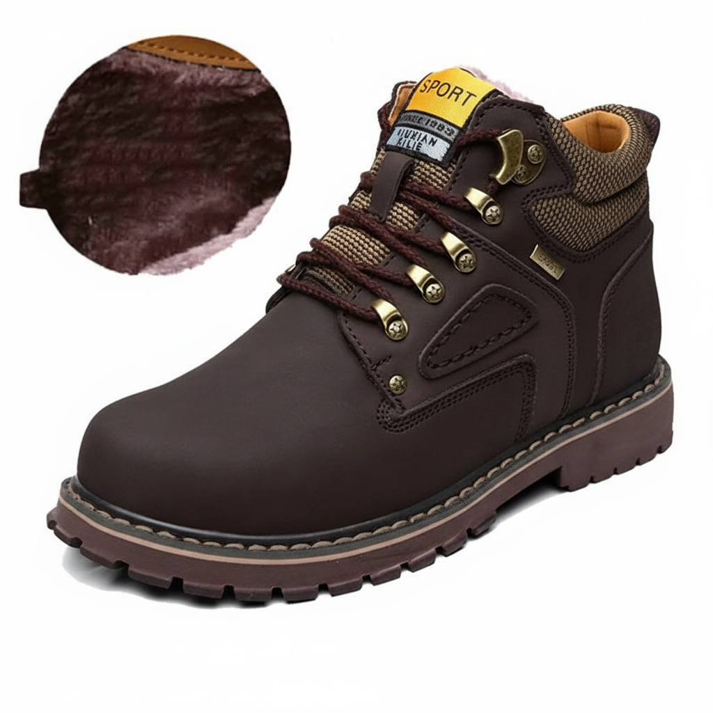 Stylische orthopädische Winterschuhe für Damen & Herren in Schwarz, wasserdicht und komfortabel für den Winter.