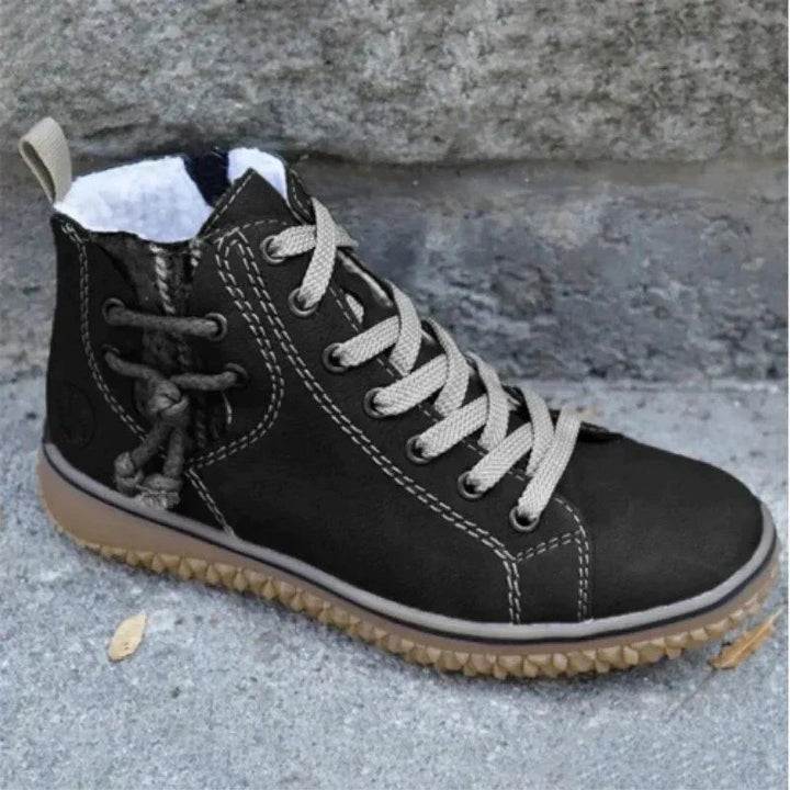Robuste Herren Winterstiefel, orthopädisch mit Fußgewölbe-Support, rutschfest und extra warm für Schnee.