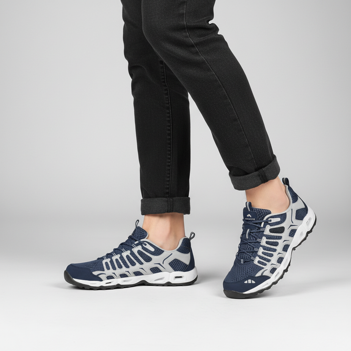Rutschfeste Sohle der orthopädischen Unisex-Wandelschuhe "Holly" für sicheren Halt beim Wandern und im Alltag.