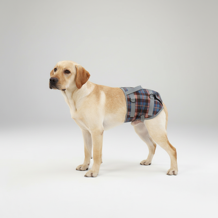 Tierpflege leicht gemacht: PawRelief orthopädisches Hundegeschirr entlastet den Rücken & hilft Hunden mit Mobilitätsproblemen.