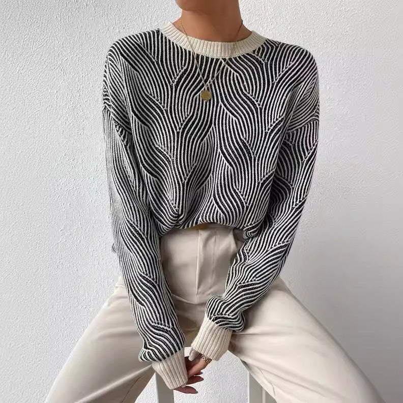 Kuscheliger Strick-Rollkragenpullover für Damen. Ein warmer Langarmpullover, perfekt für kalte Wintertage und Freizeit.