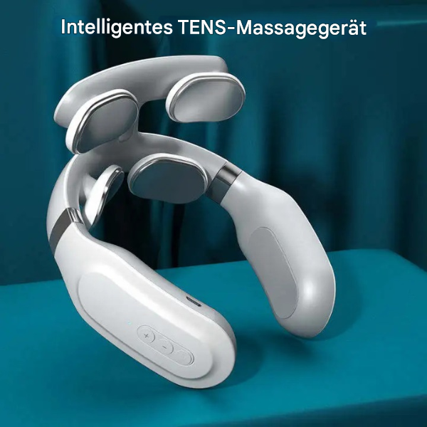 Hochwertiges Nackenmassagegerät für Unisex. Bietet Wärme, Vibration & Entspannung für Nacken-Schulterbereich.