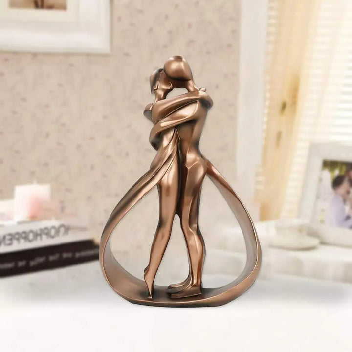 Kunstvolle Skulptur Seraphina als Geschenkidee. Symbol der Liebe, Romantik & ewigen Umarmung. Schöne Deko.