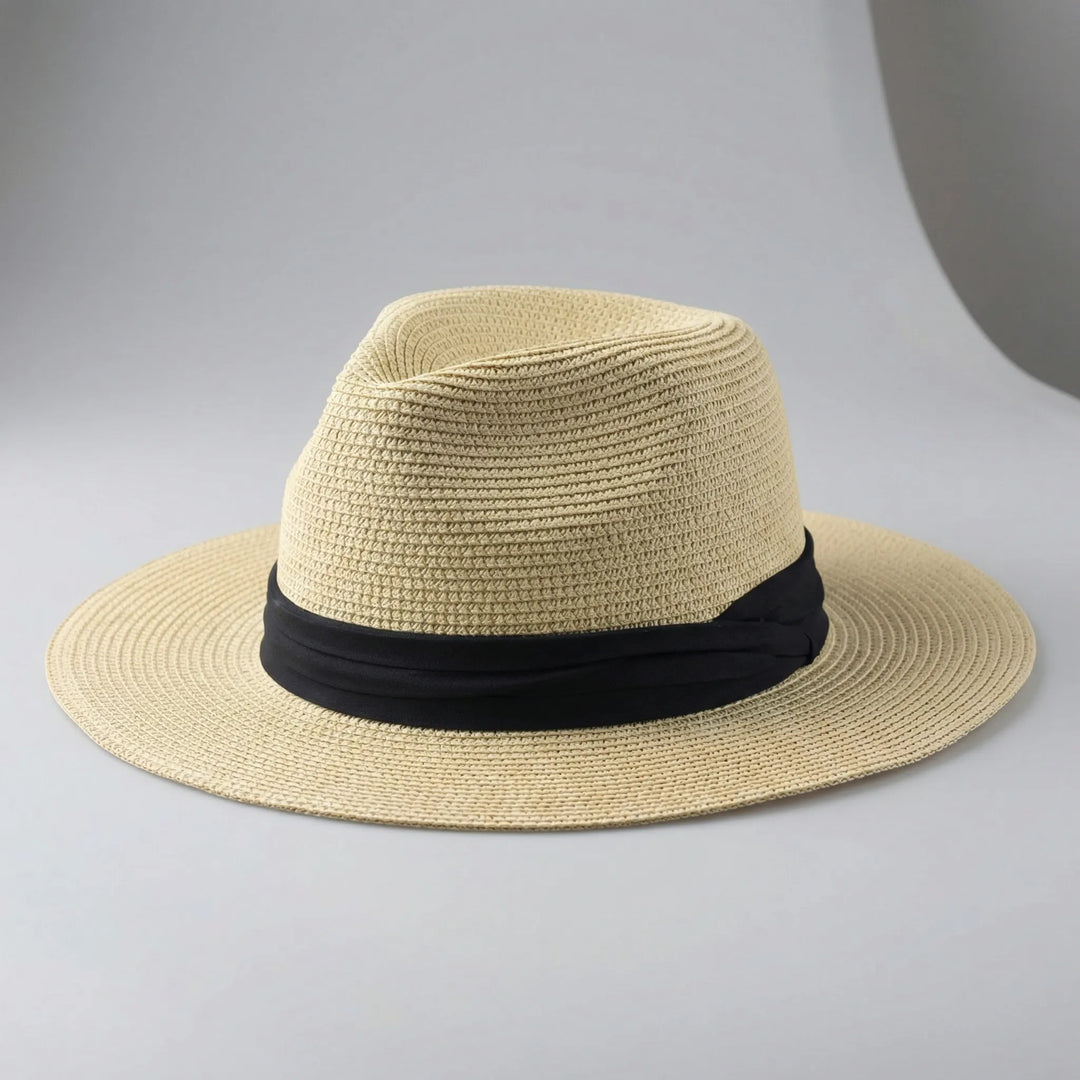 Schicker Panama Hut "Noah" für Damen & Herren, atmungsaktiver Fedora als Sonnenschutz.