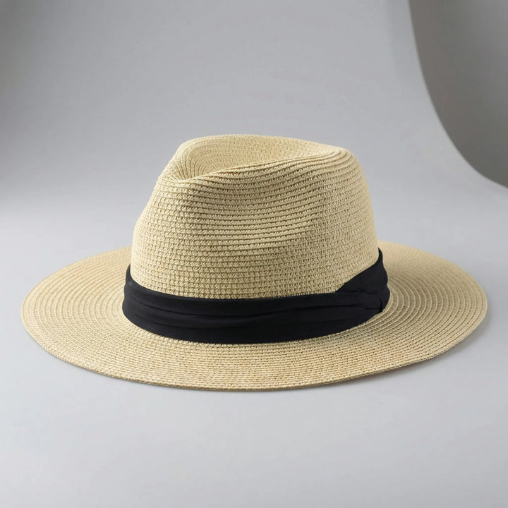 Schicker Panama Hut "Noah" für Damen & Herren, atmungsaktiver Fedora als Sonnenschutz.