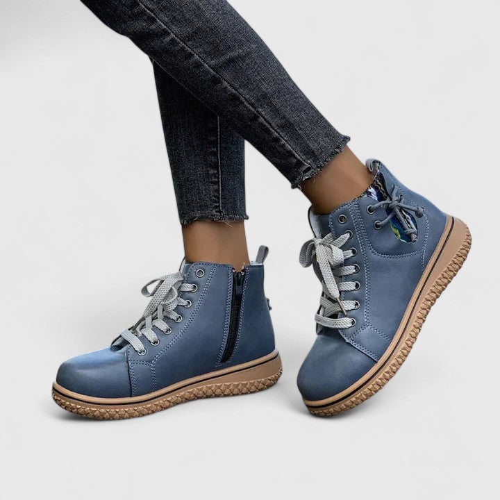 Elegante Schnürstiefeletten für Damen. Modische Damenschuhe mit klassischem Design & Komfort. Herbst/Winter.