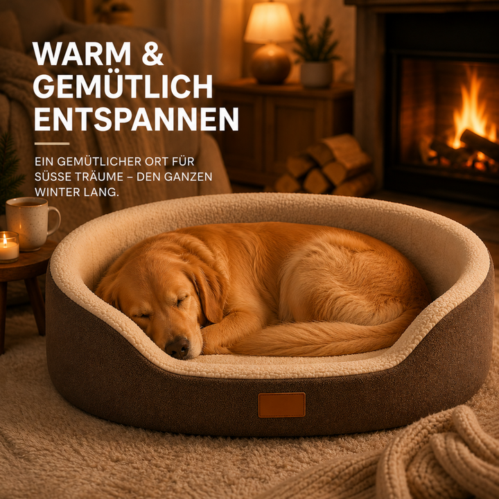 Gelenkschonendes Hundebett in Sofaform für große & mittlere Hunde, weich & gemütlich.
