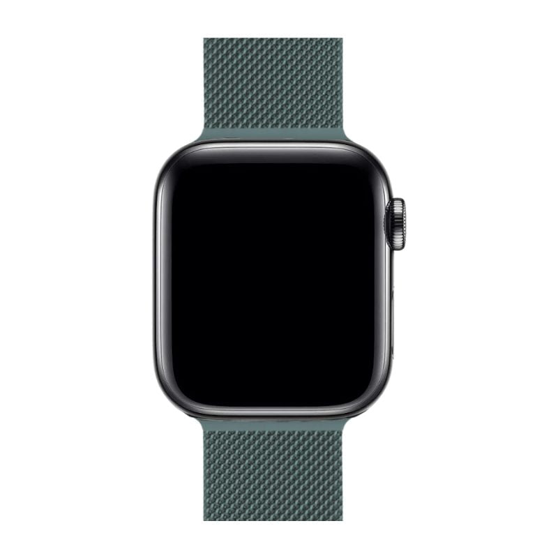 Silbernes Milanaise Armband für Apple Watch, Smartwatch Zubehör für jeden Tag.