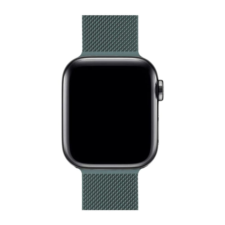 Silbernes Milanaise Armband für Apple Watch, Smartwatch Zubehör für jeden Tag.