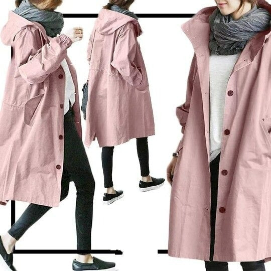 Stilvoller Damen Trenchcoat, zeitlos und elegant. Wasserabweisender Damenmantel für Frühling und Herbst, vielseitig kombinierbar.