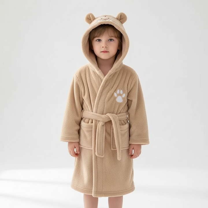 Plüschiger Kinder Bademantel CozyWrap, sehr weich und warm für alle Kinder.