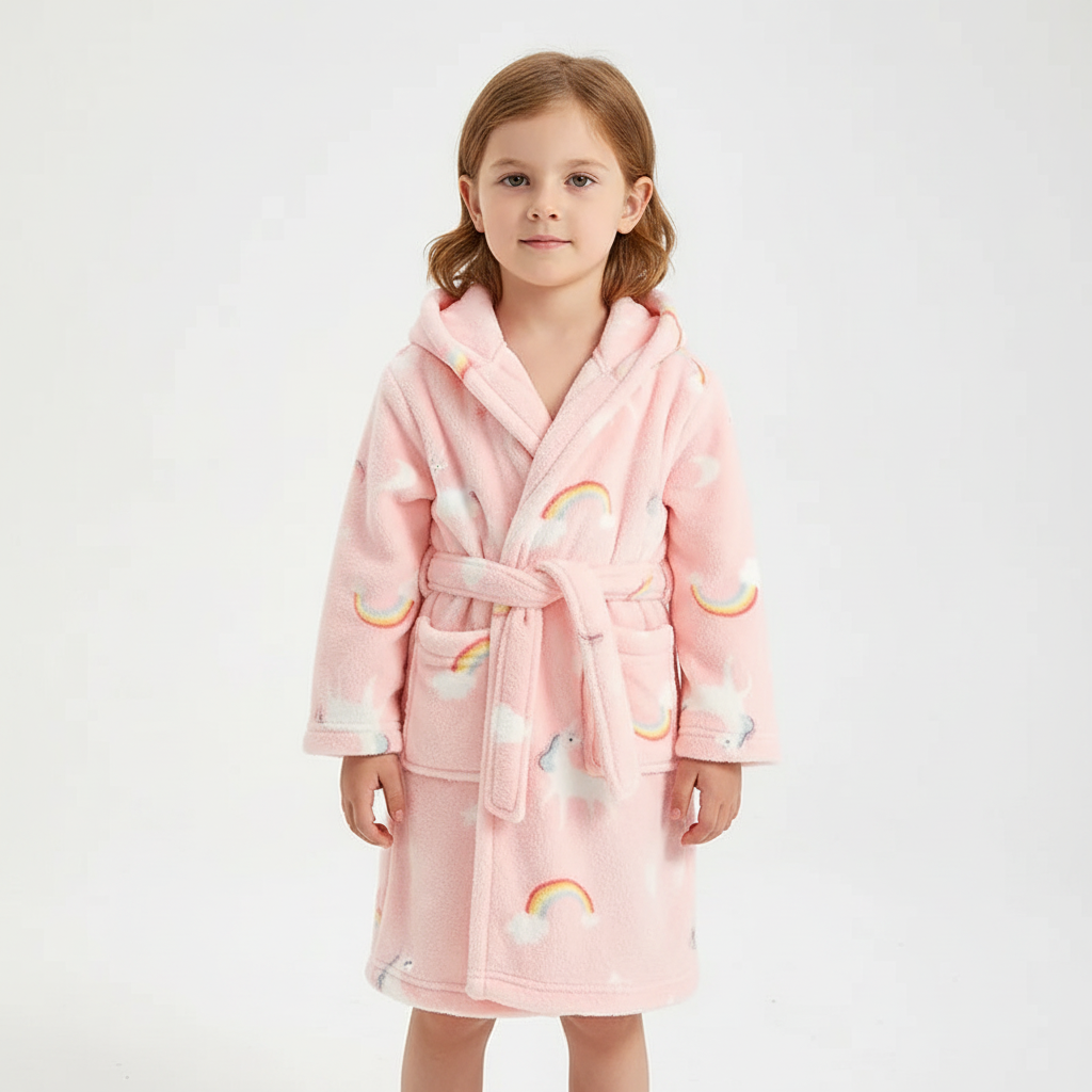 Kuscheliger Plüsch CozyWrap Morgenmantel, ideal für gemütliche Stunden zu Hause.