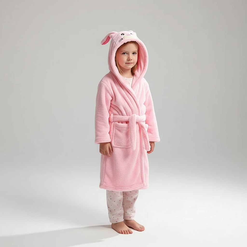 CozyWrap Plüsch-Bademantel für Jungen und Mädchen, super kuschelig und warm.