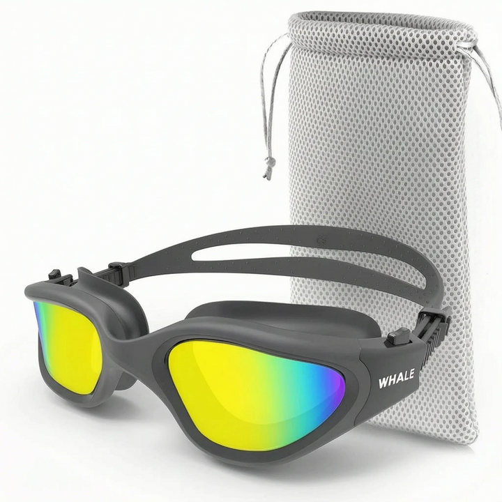 Blendfreie Sicht beim Schwimmen: Polarisierte Schwimmbrille für Erwachsene, Anti-Beschlag und UV-Schutz.