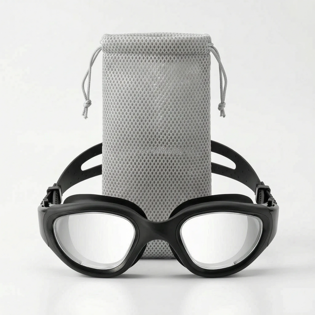 Schwimmbrille für Erwachsene, polarisiert, anti-beschlag, mit UV-Schutz für ungestörtes Schwimmen.