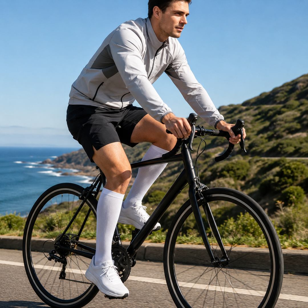 Leichte & energiegeladene Beine dank unserer hochwertigen Unisex Kompressionsstrümpfe.