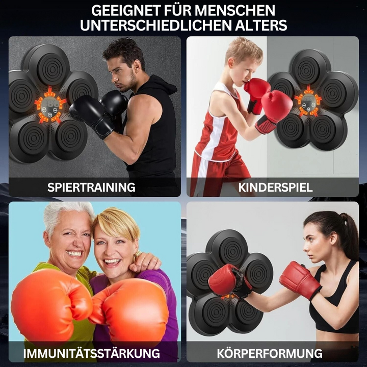 Effektives Fitness-Sportgerät: PunchTech Smart-Boxmaschine für interaktives Boxtraining, Ausdauer & Koordination daheim.